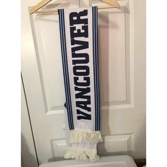 NEW MLS Vancouver Whitecaps FC Draft Adidas Tassel Winter Knit Scarf NWT - Picture 3 of 5